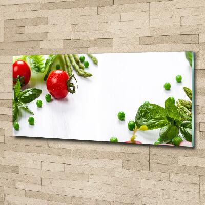 Tableau en verre Légumes frais