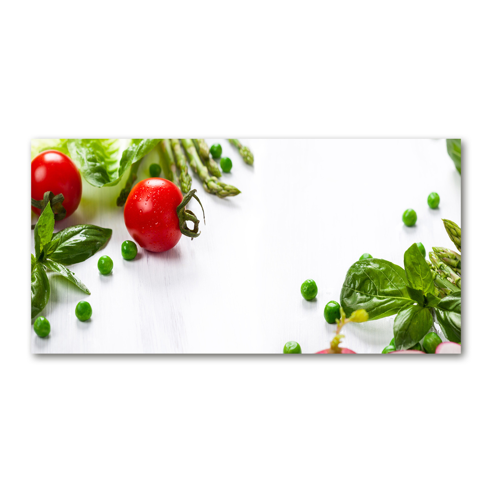 Tableau en verre Légumes frais