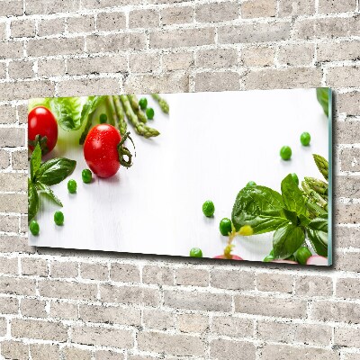 Tableau en verre Légumes frais