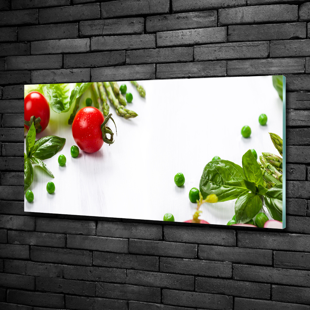 Tableau en verre Légumes frais