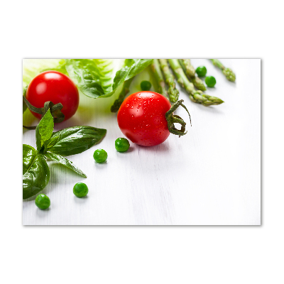 Tableau en verre Légumes frais