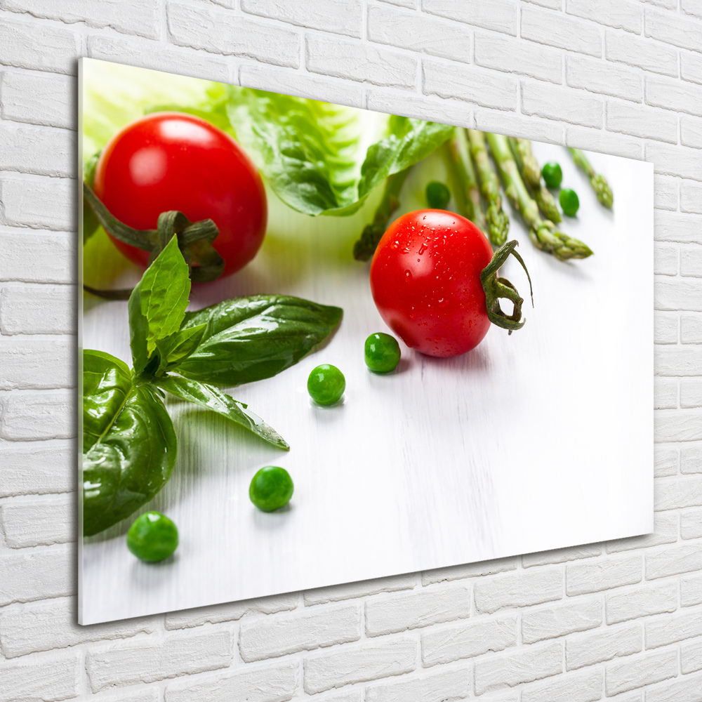 Tableau en verre Légumes frais