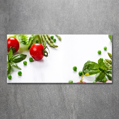 Tableau en verre Légumes frais