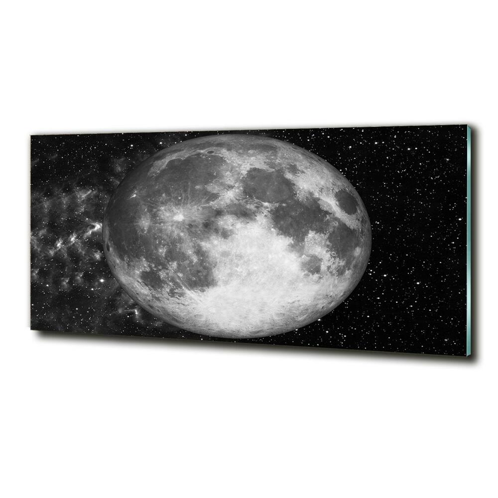 Tableau sur verre Lune