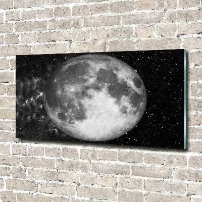 Tableau sur verre Lune