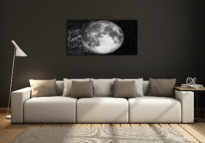 Tableau sur verre Lune