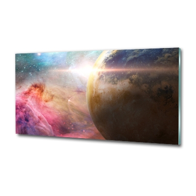 Tableau sur verre Galaxie