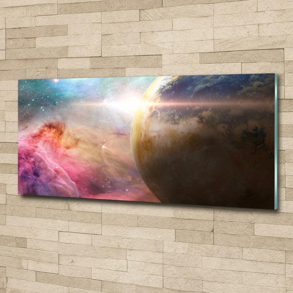 Tableau sur verre Galaxie