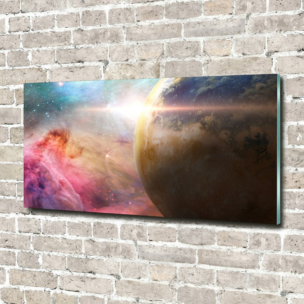 Tableau sur verre Galaxie