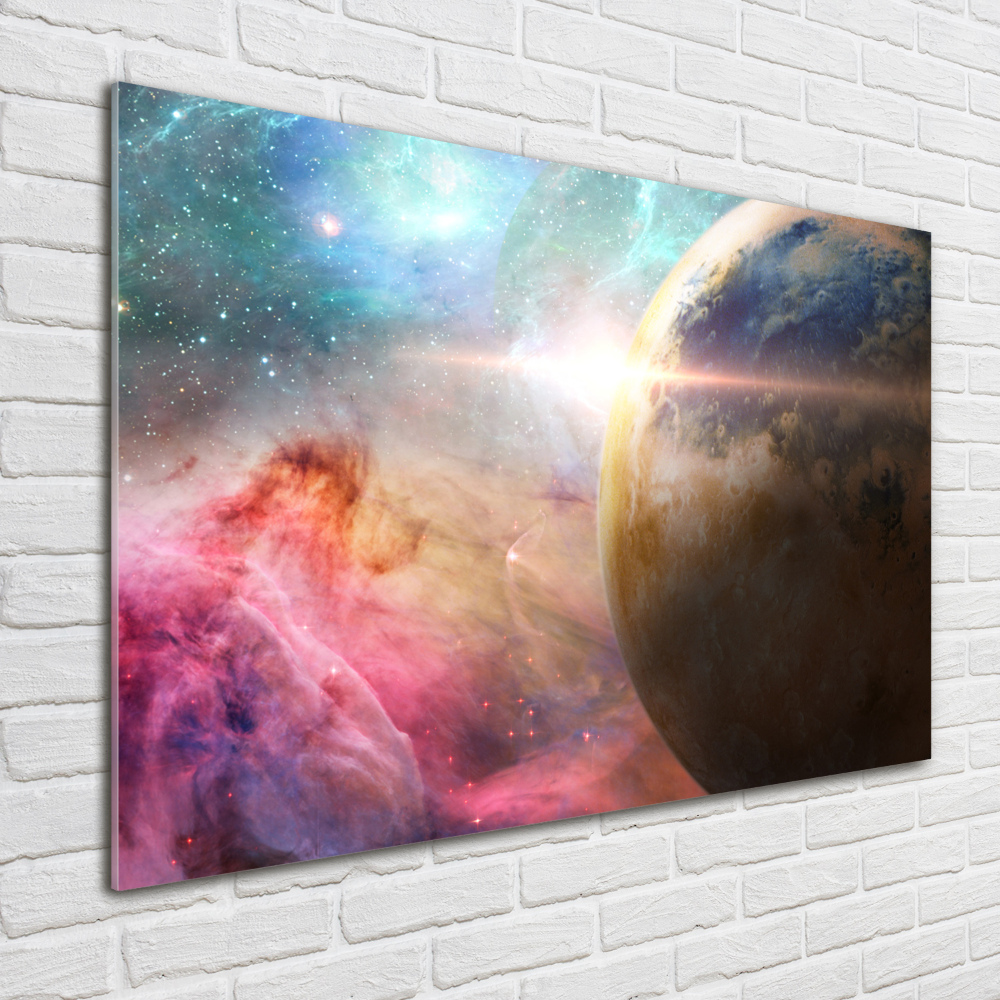 Tableau sur verre Galaxie