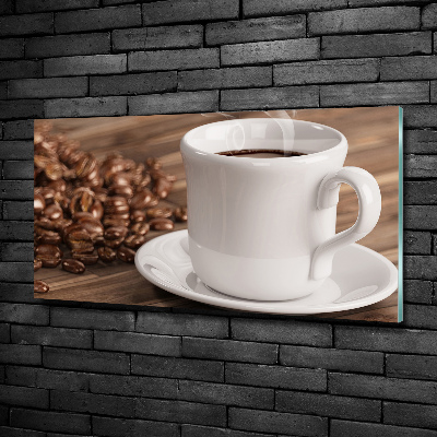 Tableau photo sur verre Tasse de café