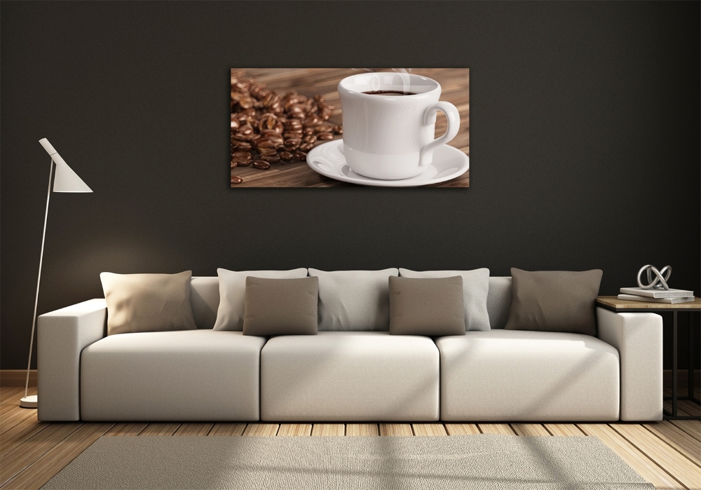 Tableau photo sur verre Tasse de café