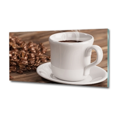 Tableau photo sur verre Tasse de café