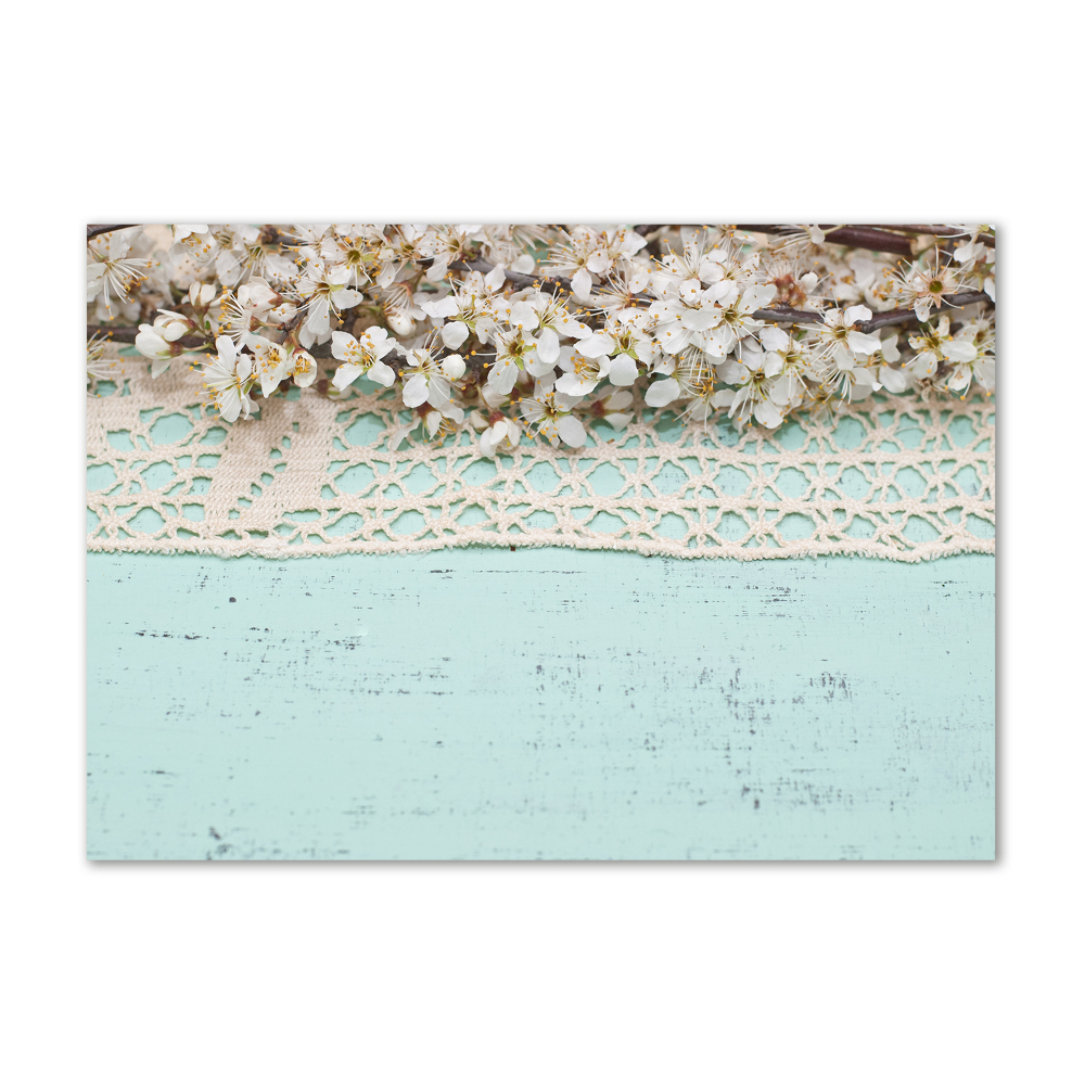 Tableau photo sur verre Fleurs de cerisier