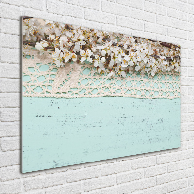 Tableau photo sur verre Fleurs de cerisier