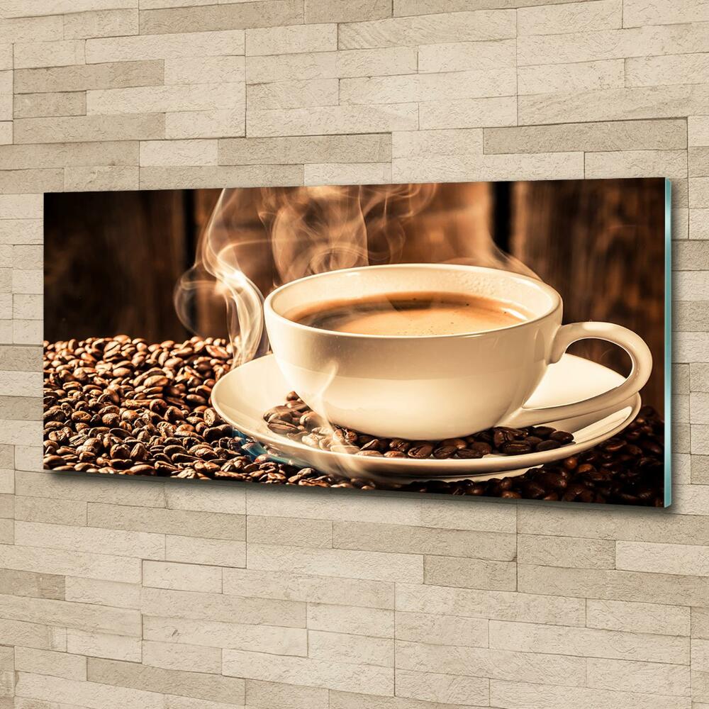 Tableau photo sur verre Café aromatique