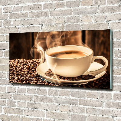 Tableau photo sur verre Café aromatique