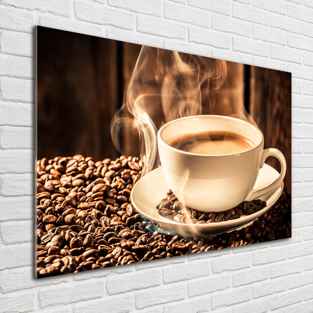 Tableau photo sur verre Café aromatique