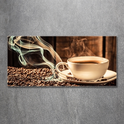 Tableau en verre Café aromatique