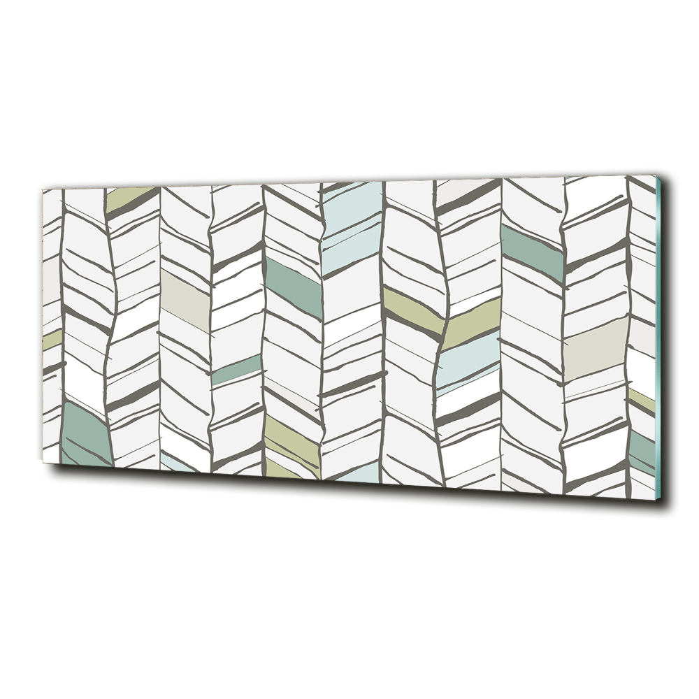 Tableau imprimé sur verre Motif à chevrons