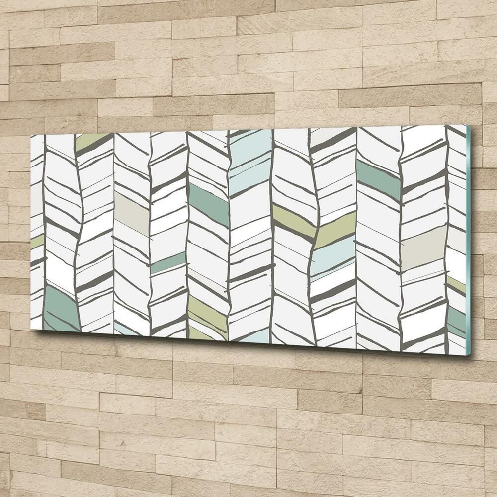 Tableau imprimé sur verre Motif à chevrons