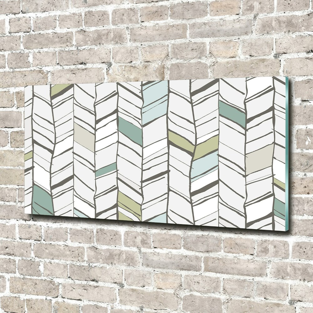 Tableau imprimé sur verre Motif à chevrons