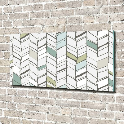 Tableau imprimé sur verre Motif à chevrons