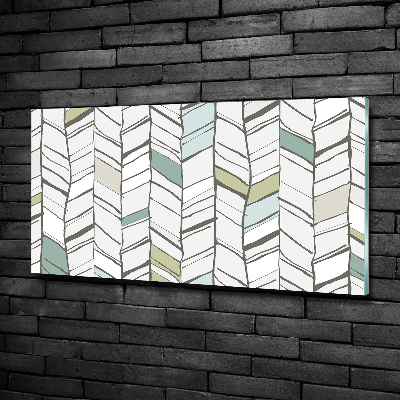 Tableau imprimé sur verre Motif à chevrons