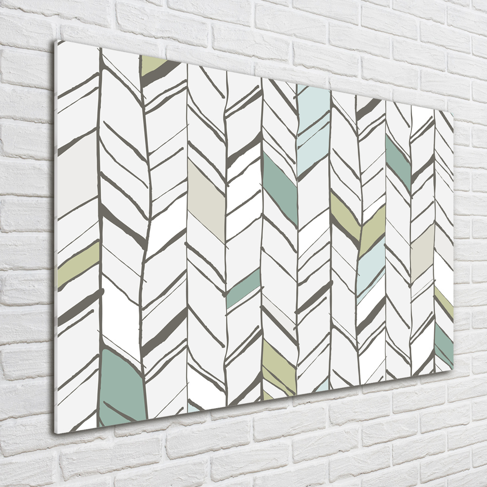 Tableau imprimé sur verre Motif à chevrons