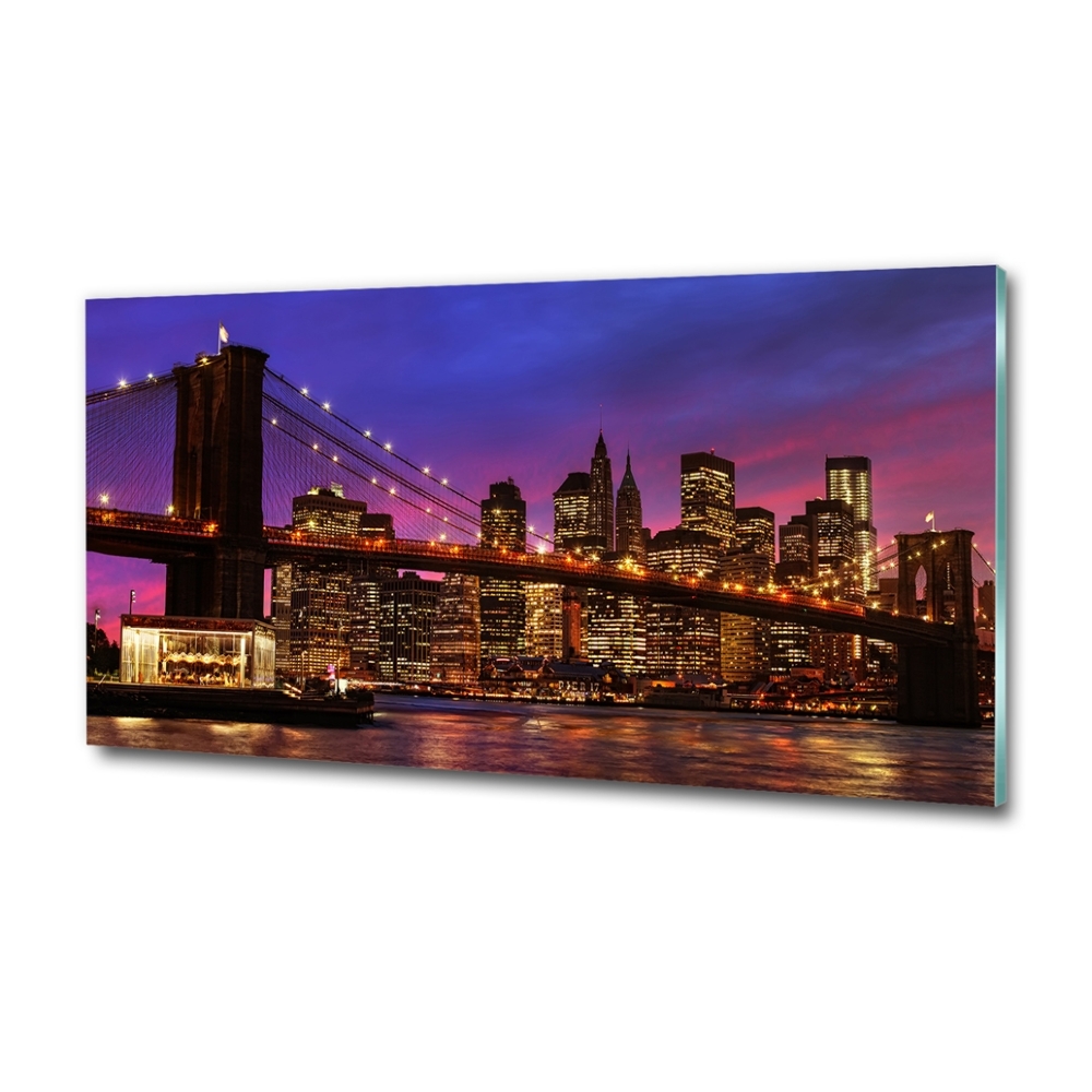 Tableau imprimé sur verre Manhattan Ouest