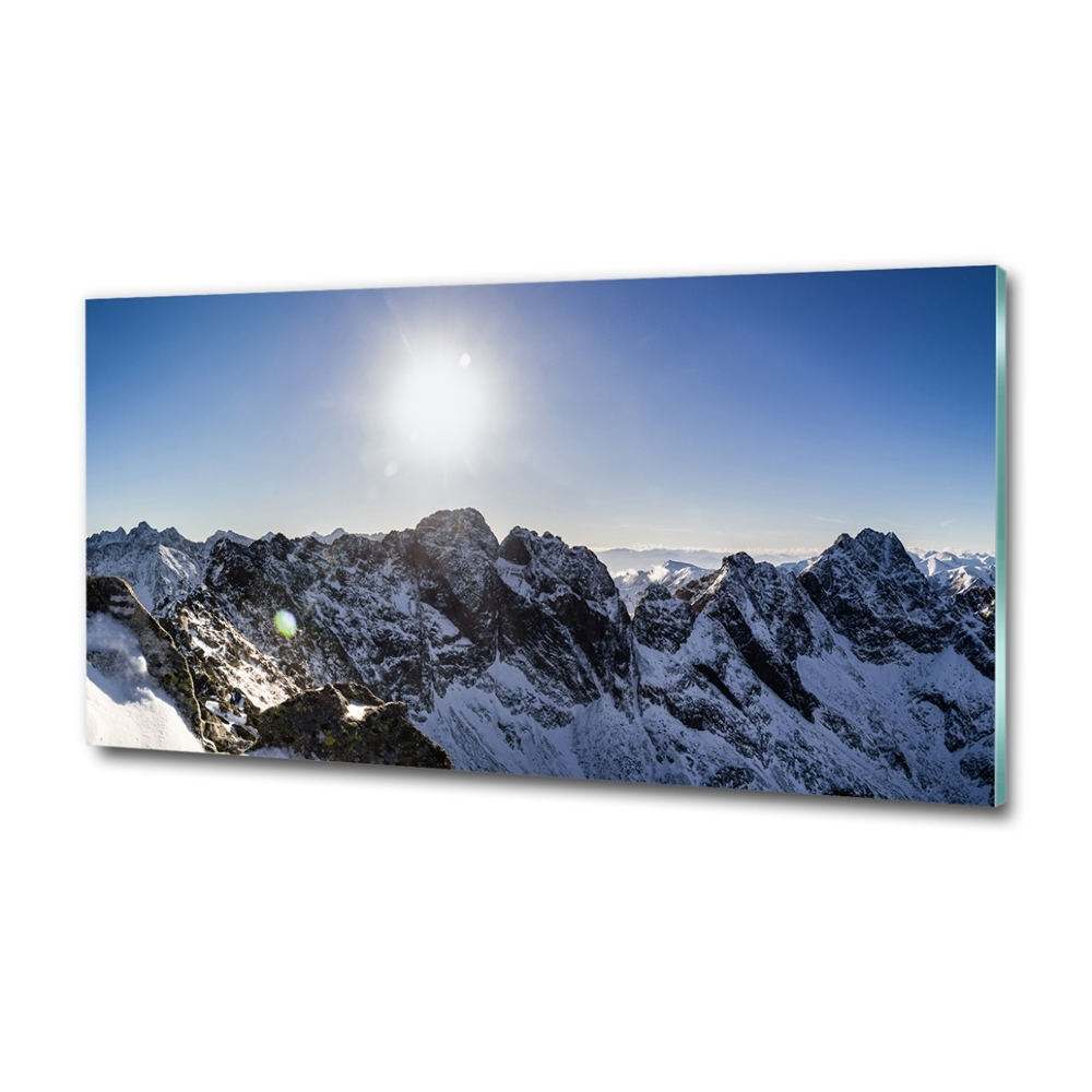 Tableau photo sur verre Hiver dans les Tatras