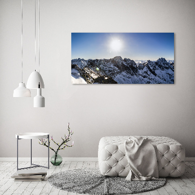 Tableau photo sur verre Hiver dans les Tatras