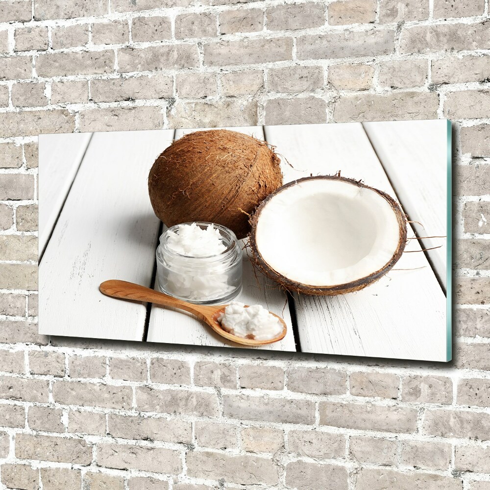 Tableau imprimé sur verre Huile de coco