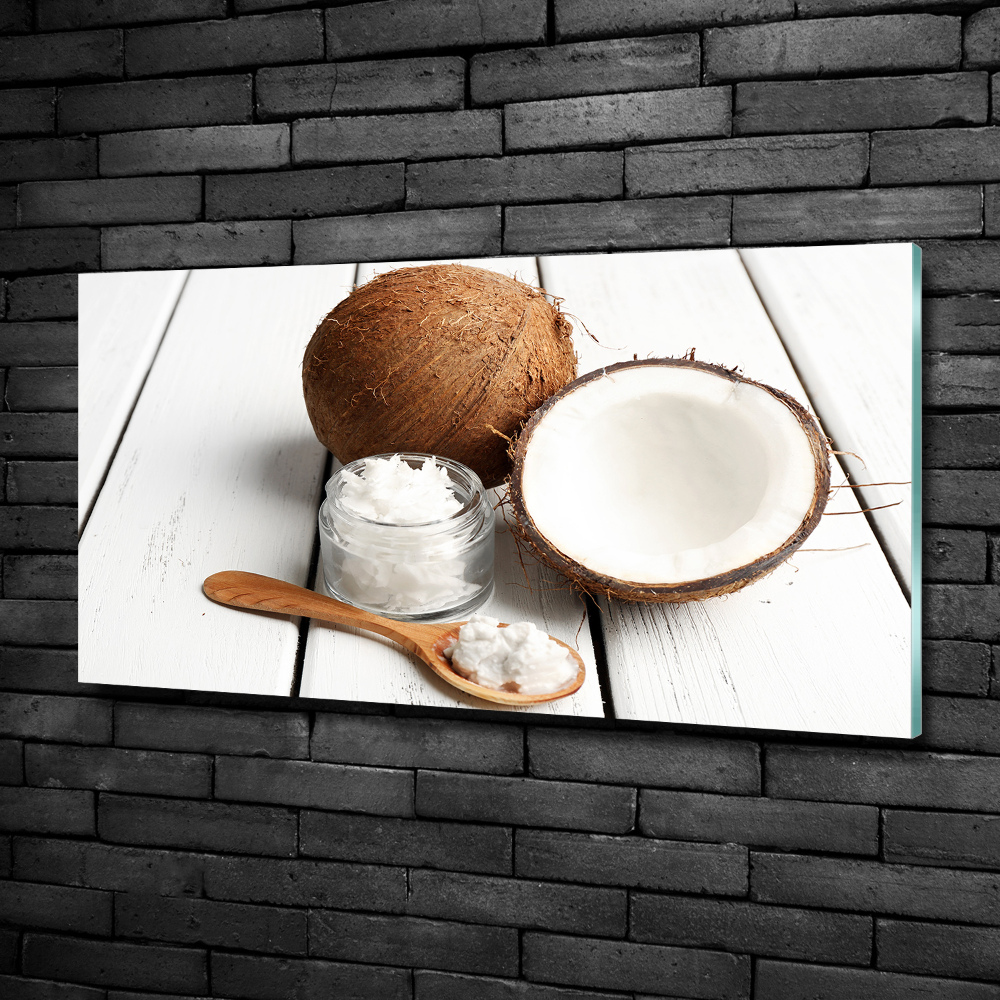 Tableau imprimé sur verre Huile de coco