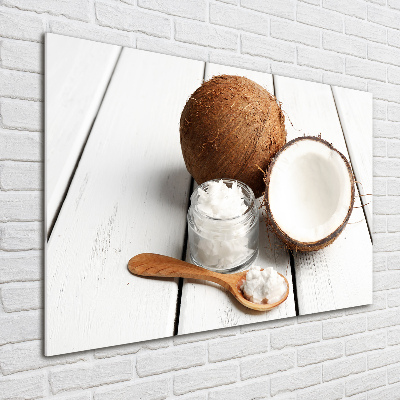 Tableau imprimé sur verre Huile de coco