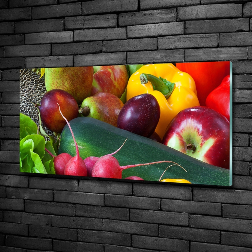 Tableau photo sur verre Fruits et légumes