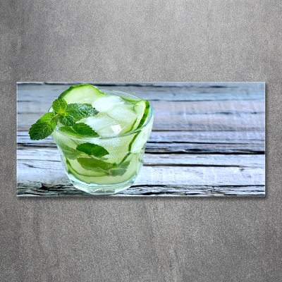 Tableau en verre Eau de concombre