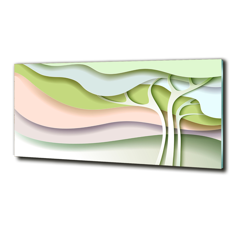 Tableau photo sur verre Abstraction d'arbre