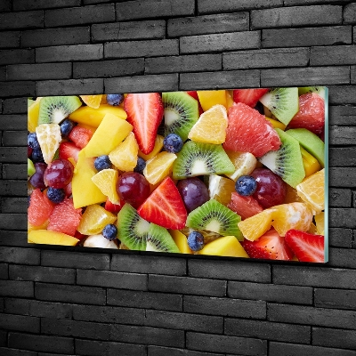 Tableau imprimé sur verre Fruits en tranches