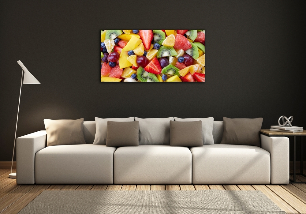 Tableau imprimé sur verre Fruits en tranches