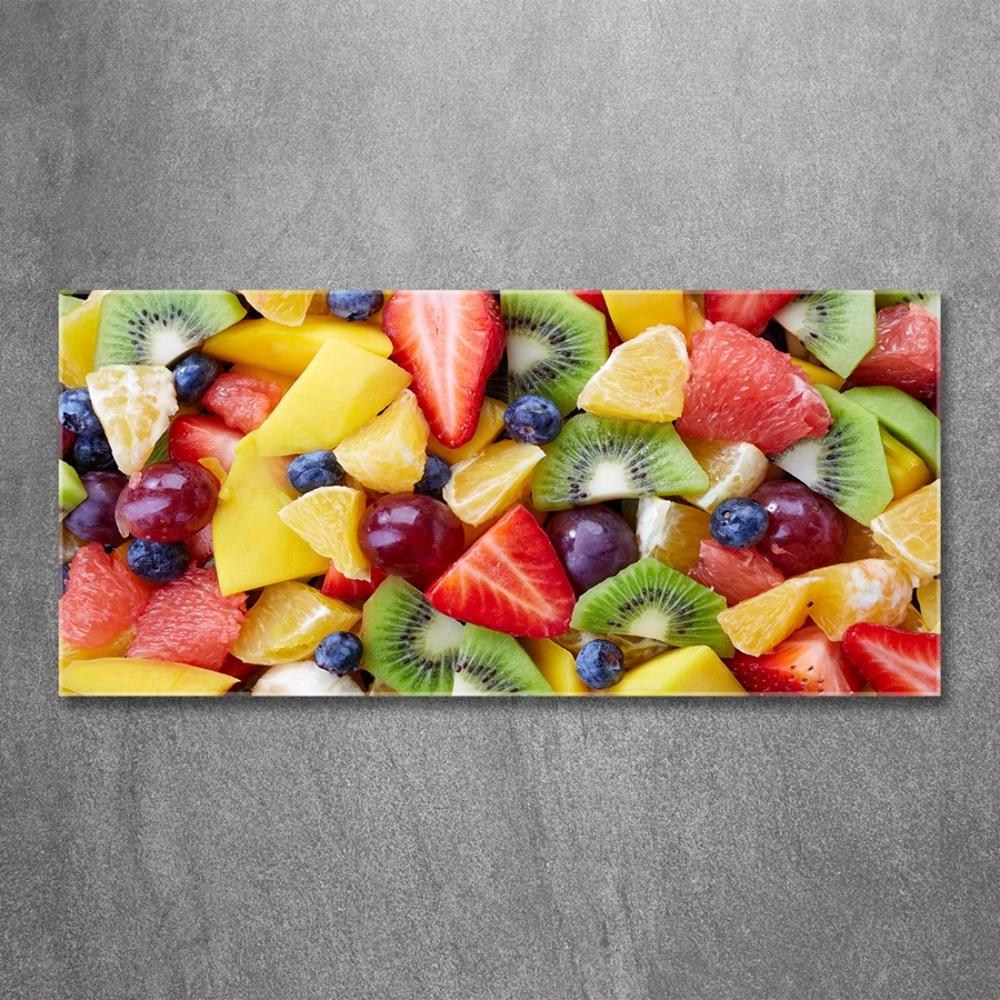 Tableau imprimé sur verre Fruits en tranches