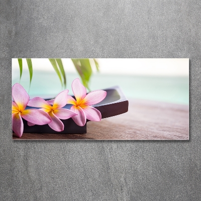 Tableau sur verre Plumeria