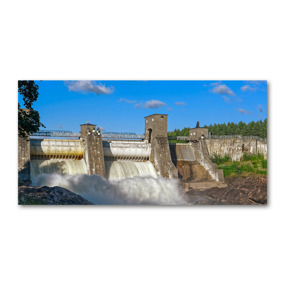 Tableau photo sur verre Barrage d'eau