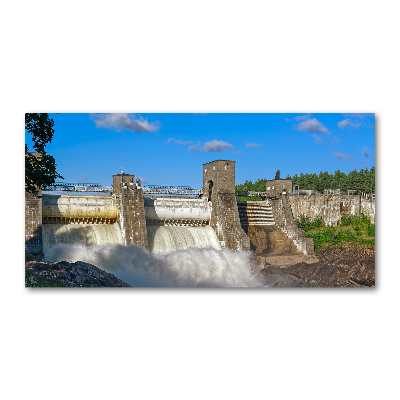 Tableau photo sur verre Barrage d'eau