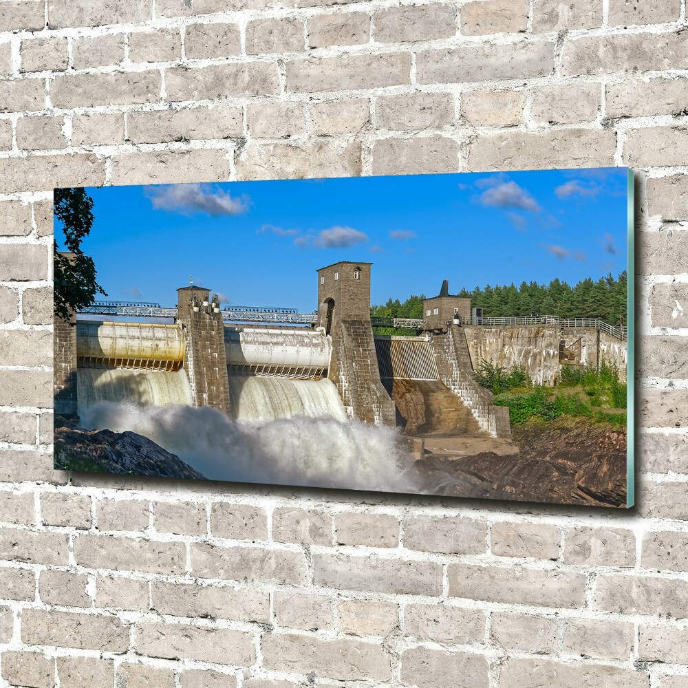 Tableau photo sur verre Barrage d'eau