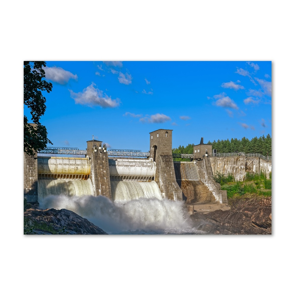 Tableau photo sur verre Barrage d'eau