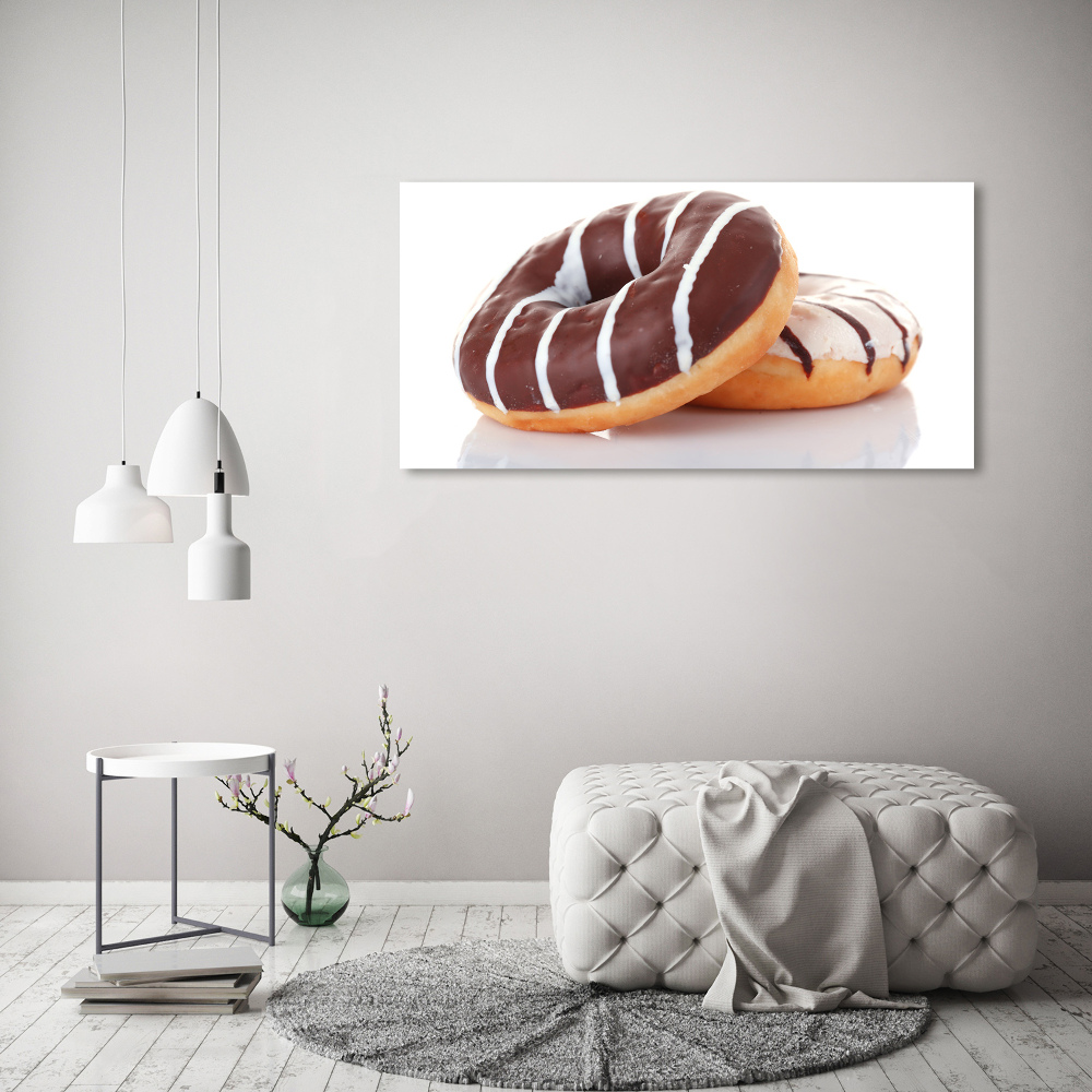 Tableau en verre Beignets au chocolat