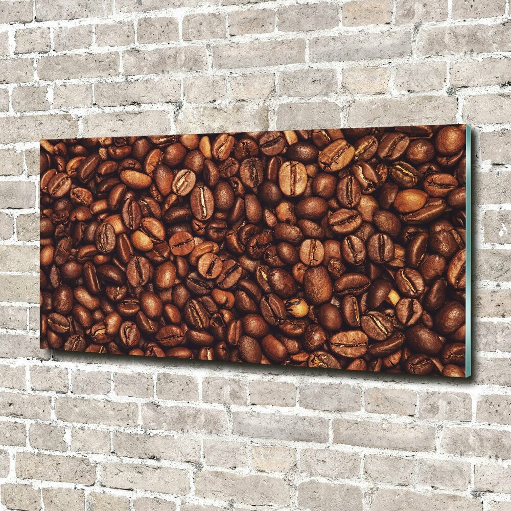 Tableau en verre Grains de café