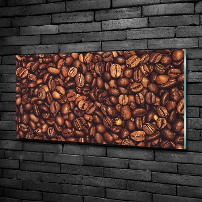 Tableau en verre Grains de café