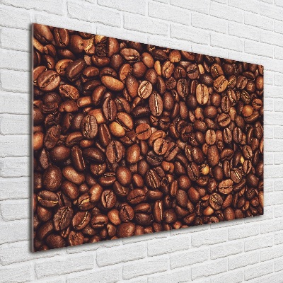 Tableau en verre Grains de café